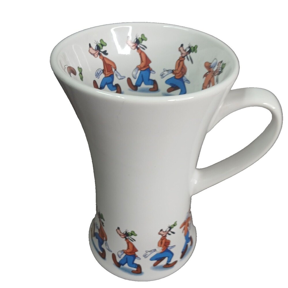 Disney Store Tall Latte Goofy Coffee Mug Tea Cup New with Tags